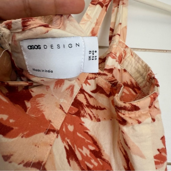 ASOS floral midi dress with belt - Picture 8 of 8